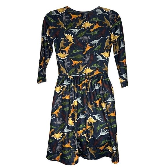 La Vie Lente Dinosaur Skater Dress XS/S - Picture 1 of 6